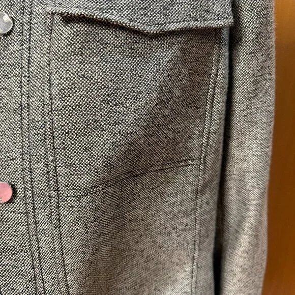 WMN 12 Anne Klein Tweed Lined Jacket Blazer Button Front Black/Gray nwot - Picture 3 of 13